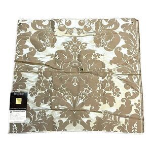 SCHUMACHER Fabric Sample Fawn Centennial Damask 75% Cotton 25% Silk 23” X 25”